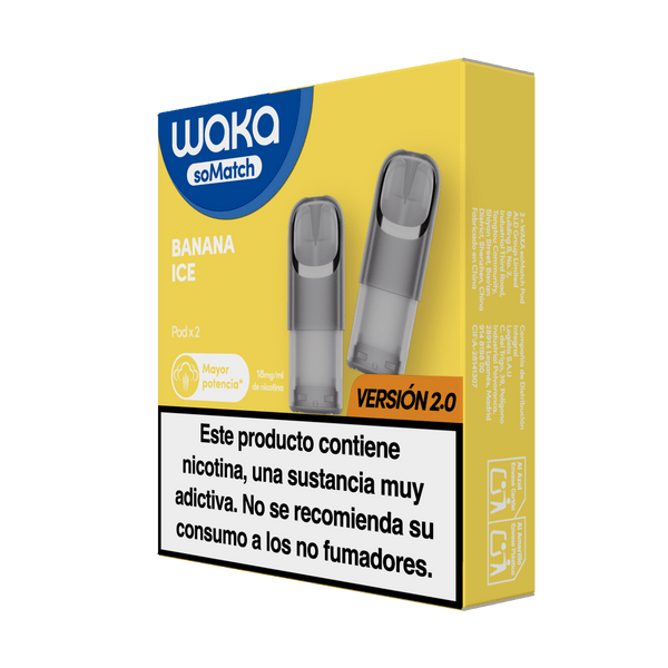 RELX-SPAIN 2 Pods/ Pack (próximamente) / Banana Ice soMatch Mini Pod (Autoship)
