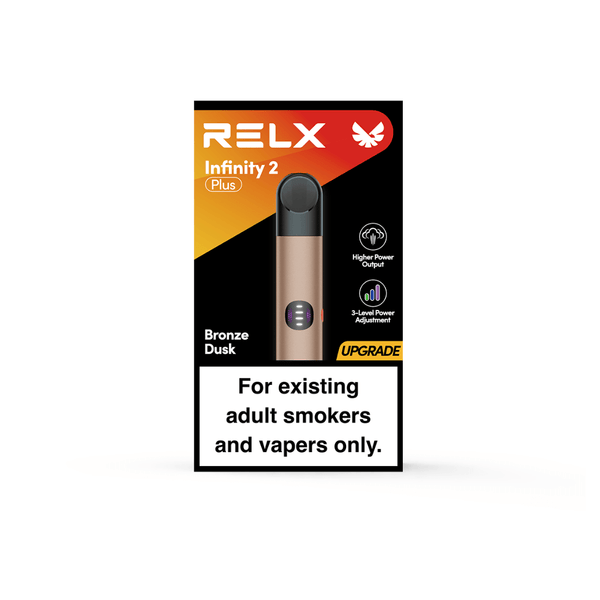  RELX ES E-cigrette Infinity 2 Plus Bronze Dusk  package  Your Vaping Journey Starts Here |  RELX ES E-cigrette Infinity 2 Plus Bronze Dusk  Bronze Dusk package Calada: Hasta 600 caladas Su viaje Vaping comienza aquí 🛒
