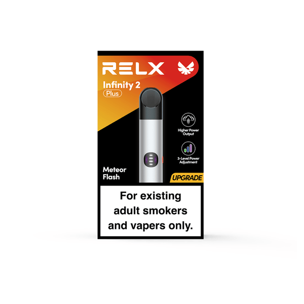  RELX ES E-cigrette Infinity 2 Plus Meteor Flash  package  Top E-Cigarettes in the UK |  RELX ES E-cigrette Infinity 2 Plus Meteor Flash  Meteor Flash package Calada: Hasta 600 caladas Los mejores cigarrillos electrónicos del Reino Unido 🛒
