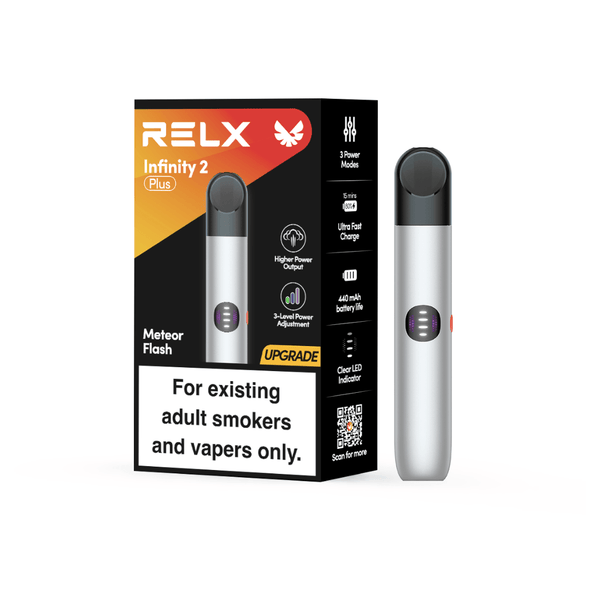  RELX ES E-cigrette Infinity 2 Plus Meteor Flash  package & product  Explore RELX Vapes Today |  RELX ES E-cigrette Infinity 2 Plus Meteor Flash  Meteor Flash package & product  Explora RELX Vapes Hoy 🌠
